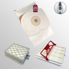 20 Beutel + 1 Hepa + 1 Hepa Carbon Filter passend Lux Electrolux Intelligence