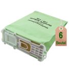 6 Staubsaugerbeutel Filtertüten grün geeignet für Vorwerk Kobold VK 135 und VK 136