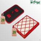 20 Hepafilter + 20 Motorschutzfilter Filter passend für Lux 1 D820 Royal Classic