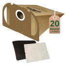 20 Staubsaugerbeutel geeignet für Vorwerk Tiger 250 251 252 + Filter