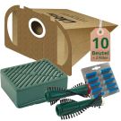 10 Staubsaugerbeutel Filtertüten Hepa H12 Bürsten Duft geeignet für Vorwerk Tiger 251 252