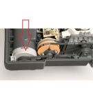 SEBO 5766 hg Bürstenlager Lager links komplett für Bürste SEBO AUTOMATIC X1 X4 G1 G2