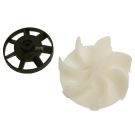 Motor Lüfterrad Flügelrad Turbinenrad geeignet für Vorwerk Kobold VK 119 120 121 und 122