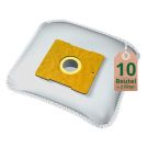 Staubsaugerbeutel Vlies Filtertüten Beutel WD64 - Inhalt 10 Stück + 2 Filter
