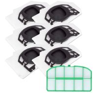 6 Staubsaugerbeutel Filtertüten und 1 Filter passend für Vorwerk Kobold VK 200 FP200