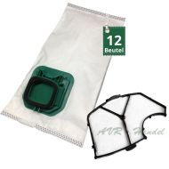 12 Staubsaugerbeutel Filter passt für Vorwerk Kobold VK 140 VK 150 Filtertüte FP