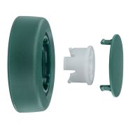 Rad Laufrad mit Felge (weiß) geeignet für Vorwerk Kobold EB 350